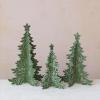 imageCreative CoOp Large Distressed Wooden Interlocking Christmas Tree with Star Green