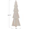 imageCreative CoOp Magnesia Tree Decor with Wood Finish White