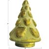imageCreative CoOp Matte Embossed Glass Tree Green and Gold