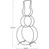 imageCreative CoOp Metal Snowman Shaped Log Holder Black