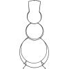 imageCreative CoOp Metal Snowman Shaped Log Holder Black