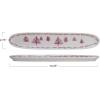 imageCreative CoOp Pink and Cream Stoneware Dish with Trees Color Medium