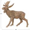imageCreative CoOp Resin Standing Moose Antique Gold Finish