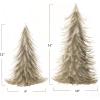 imageCreative CoOp Round Decorative Feather Trees Grey Set of 2