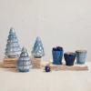 imageCreative CoOp Round Embossed Glass Tree Iridescent Blue