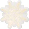 imageCreative CoOp Stoneware Bisque LED Snowflake with CutOuts White