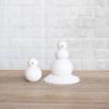 imageCreative CoOp Stoneware Snowman Decor White and Orange