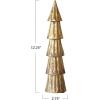 imageCreative CoOp Tall Carved Mango Wood Tree Rubbed Gold Foil Finish