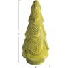 imageCreative CoOp Tall Matte Embossed Glass Tree Green and Gold