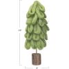 imageCreative CoOp Wool Tree with Gold Cord and Wood Base Light Green