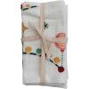 imageCreative CoOp 18 Square Cotton Slub Printed Napkins w Embroidery Multi Color Set of 4