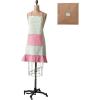 imageCreative CoOp 32quot L x 28quot W Cotton Printed Apron wPocket Ruffle ampamp Cookie Pattern Multi Color 