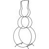 imageCreative CoOp Metal Snowman Shaped Log Holder Black