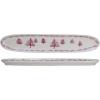 imageCreative CoOp Pink and Cream Stoneware Dish with Trees Color Medium