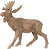 imageCreative CoOp Resin Standing Moose Antique Gold Finish