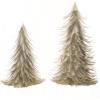 imageCreative CoOp Round Decorative Feather Trees Grey Set of 2