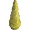 imageCreative CoOp Tall Matte Embossed Glass Tree Green and Gold