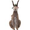 imageCreative CoOp Wool Rabbit with Flowers Brown Pink and Green