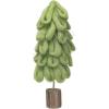 imageCreative CoOp Wool Tree with Gold Cord and Wood Base Light Green