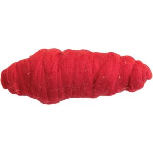 imageCreative CoOp 10 Yard Wool Felt Roving Yarn Red