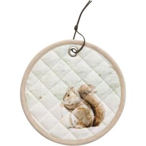 imageCreative CoOp 8quot Round Printed Cotton Pot Holder