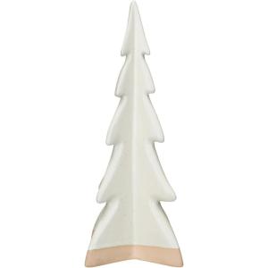 imageCreative CoOp Decorative Stoneware Tree with Reactive Glaze Cream