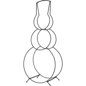 imageCreative CoOp Metal Snowman Shaped Log Holder Black