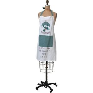 imageCreative CoOp Printed Cotton Apron with Front pocket