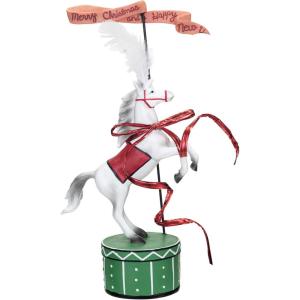imageCreative CoOp Resin Carousel Horse Merry Christmas and a Happy New Year Decor Multicolor