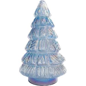 imageCreative CoOp Round Embossed Glass Tree Iridescent Blue