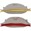 imageCreative CoOp 16 Inches Square Linen Blend Flower Embroidery Gray Set of 2 Pillows Grey