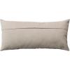 imageCreative CoOp 36 Inches Cotton Slub Embroidered Lumbar Florals and Chambray Back Multicolor Pillow Multi