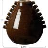 imageCreative CoOp 725 Inches TerraCotta Hobnails Brown Vase