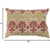 imageCreative CoOp Cotton Embroidered Chambray Lumbar Pattern Pillow 20quot L x 14quot W x 2quot H Multicolor