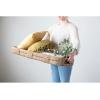 imageCreative CoOp Cotton Embroidered Lumbar Tassels Pillow 20quot L x 12quot W x 2quot H Multicolor