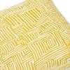 imageCreative CoOp Cotton Kuba Cloth Pattern Pillow 16quot L x 16quot W x 2quot H Yellow