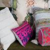 imageCreative CoOp Cotton Throw Stripes Tassels and Chambray Back Multicolor Pillow Multi