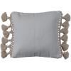 imageCreative CoOp Cotton and Wool Throw Geometric Pattern and Macram Tassels Multicolor Pillow Cover
