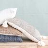 imageCreative CoOp Creative CoOp Cotton Lumbar Pillow with Embroidery and Gold Thread Multicolor