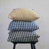imageCreative CoOp Creative CoOp Woven Recycled Cotton Blend Pillow Gingham Mustard and White