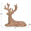 imageCreative CoOp Decorative Confetti Coated Lying Deer Pink