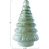 imageCreative CoOp Embossed Glass Tree with White Seed Beaded Interior Clear
