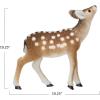 imageCreative CoOp Flocked Foam Standing Deer Brown and White