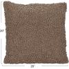 imageCreative CoOp Grey HandWoven Fabric IndoorOutdoor Pillow with Checkered Pattern Brown and Tan Square