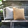 imageCreative CoOp Grey HandWoven Fabric IndoorOutdoor Pillow with Checkered Pattern Brown and Tan Square
