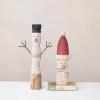 imageCreative CoOp HandCarved Mango Wood Santa Head in Red White and Natural