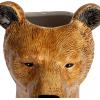 imageCreative CoOp HandPainted Decorative Stoneware Fox Vase OrangeBear