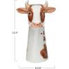 imageCreative CoOp HandPainted Decorative Stoneware Fox Vase OrangeCow