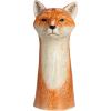 imageCreative CoOp HandPainted Decorative Stoneware Fox Vase OrangeFox