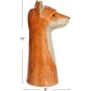 imageCreative CoOp HandPainted Decorative Stoneware Fox Vase OrangeFox